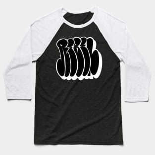 Graffiti Bubble Letters "Rebel" Shirt - black Baseball T-Shirt